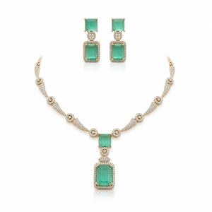 Cz Necklace 10260 - KRISHNA'S SWETA JEWELLERY