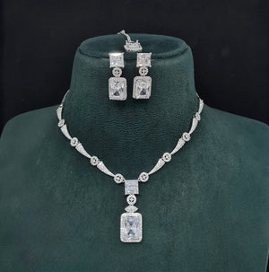 Cz Necklace 10260 - KRISHNA'S SWETA JEWELLERY