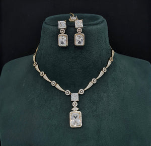 Cz Necklace 10260 - KRISHNA'S SWETA JEWELLERY