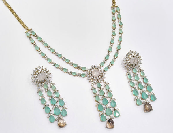 Cz Necklace 10310 - KRISHNA'S SWETA JEWELLERY