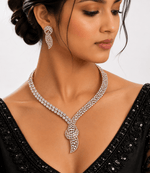 Cz Necklace 10338 - KRISHNA'S SWETA JEWELLERY