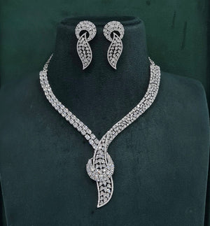 Cz Necklace 10338 - KRISHNA'S SWETA JEWELLERY