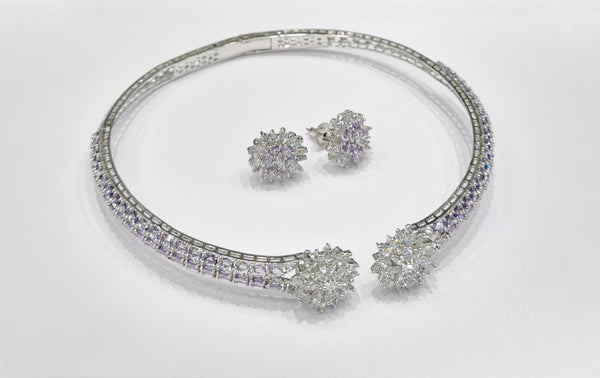 Cz Necklace 10347 - KRISHNA'S SWETA JEWELLERY