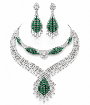 Cz Necklace 10351 - KRISHNA'S SWETA JEWELLERY