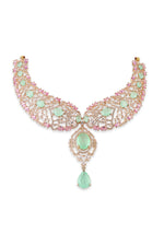 Cz Necklace 10361 - KRISHNA'S SWETA JEWELLERY