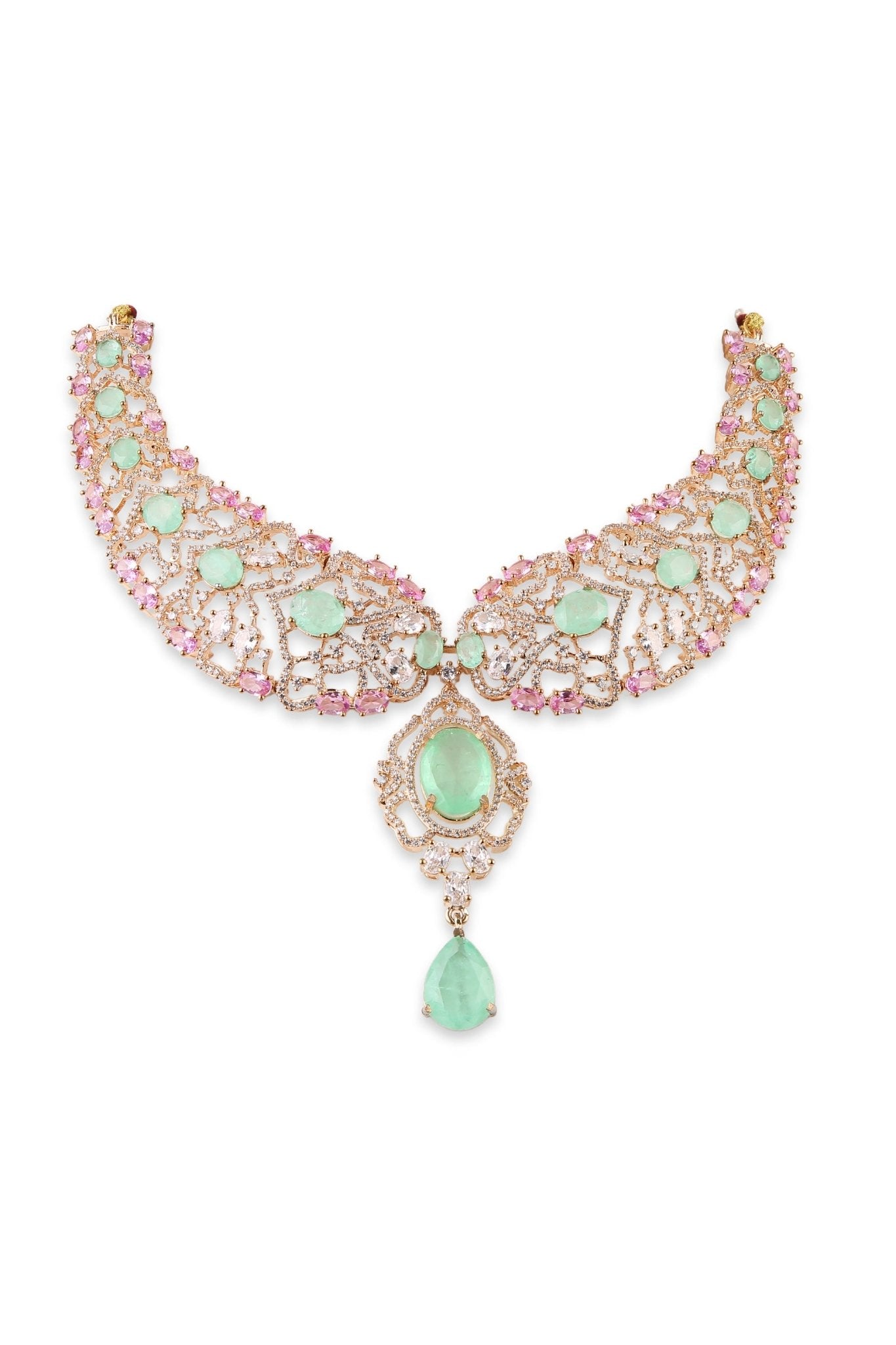 Cz Necklace 10361 - KRISHNA'S SWETA JEWELLERY