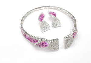 Cz Necklace 10456 - KRISHNA'S SWETA JEWELLERY
