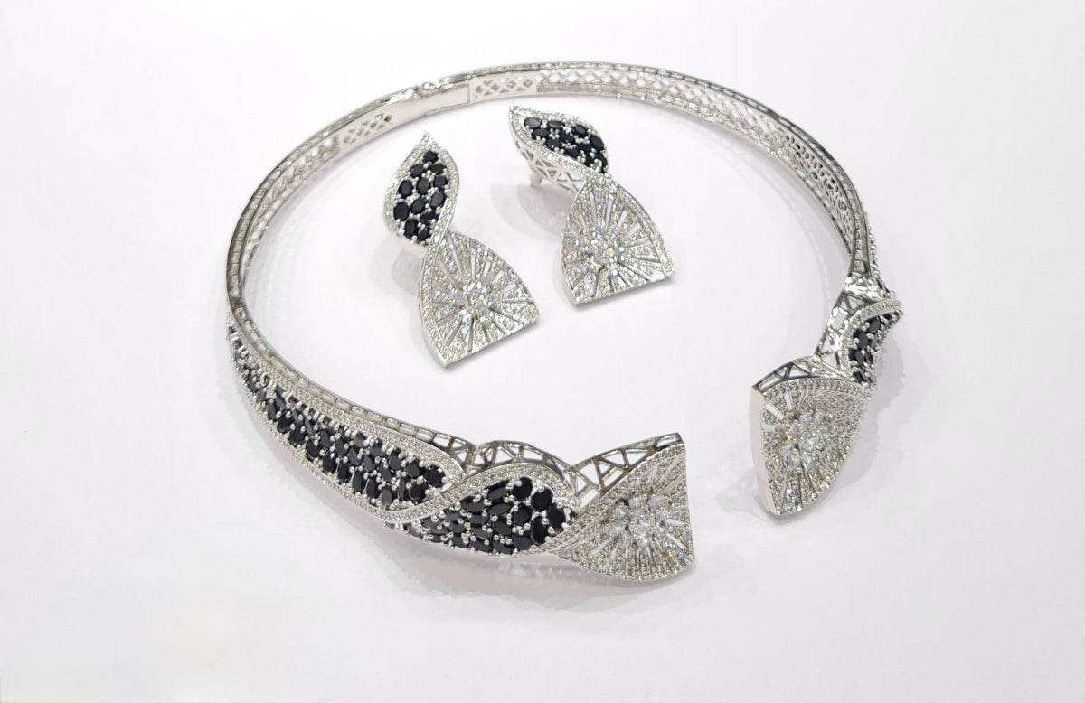 Cz Necklace 10456 - KRISHNA'S SWETA JEWELLERY