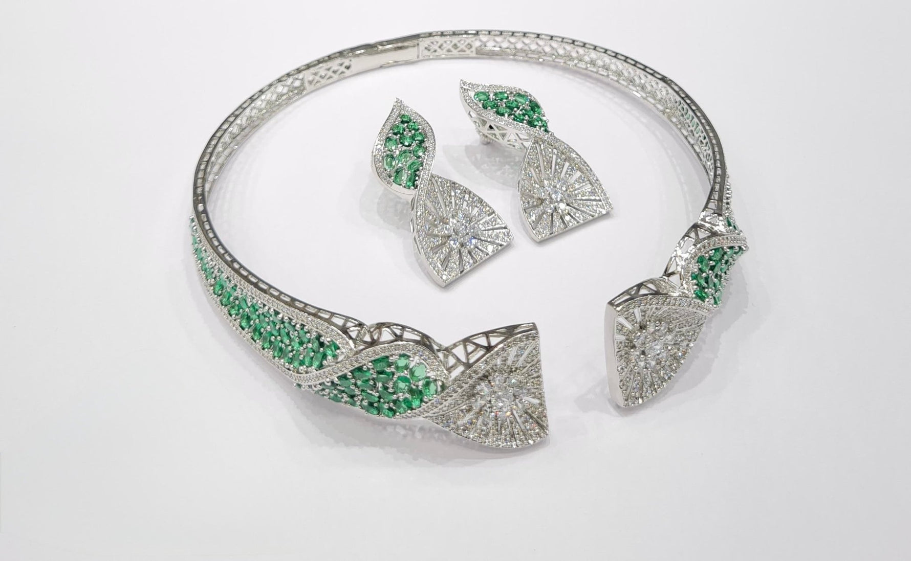Cz Necklace 10456 - KRISHNA'S SWETA JEWELLERY
