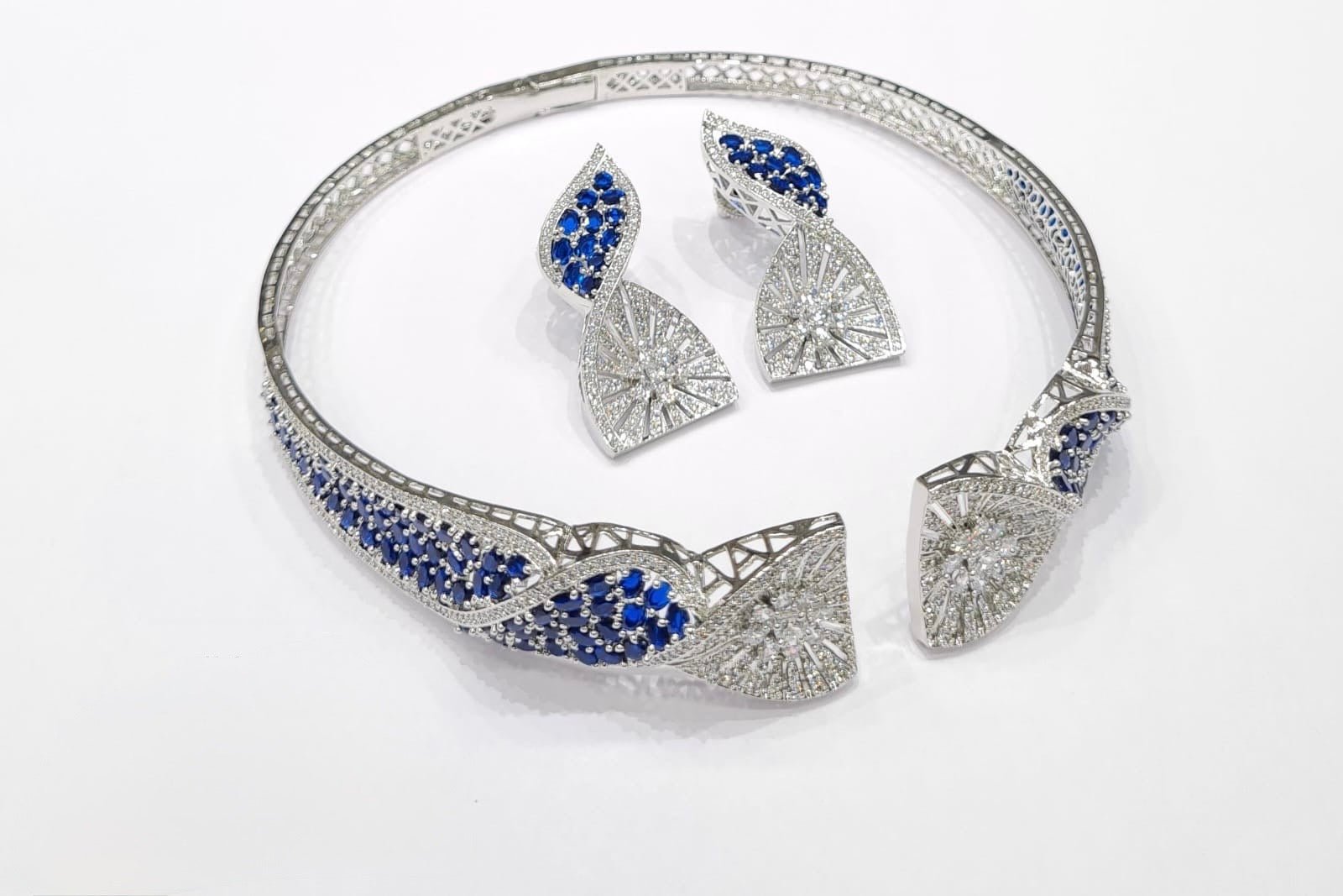 Cz Necklace 10456 - KRISHNA'S SWETA JEWELLERY