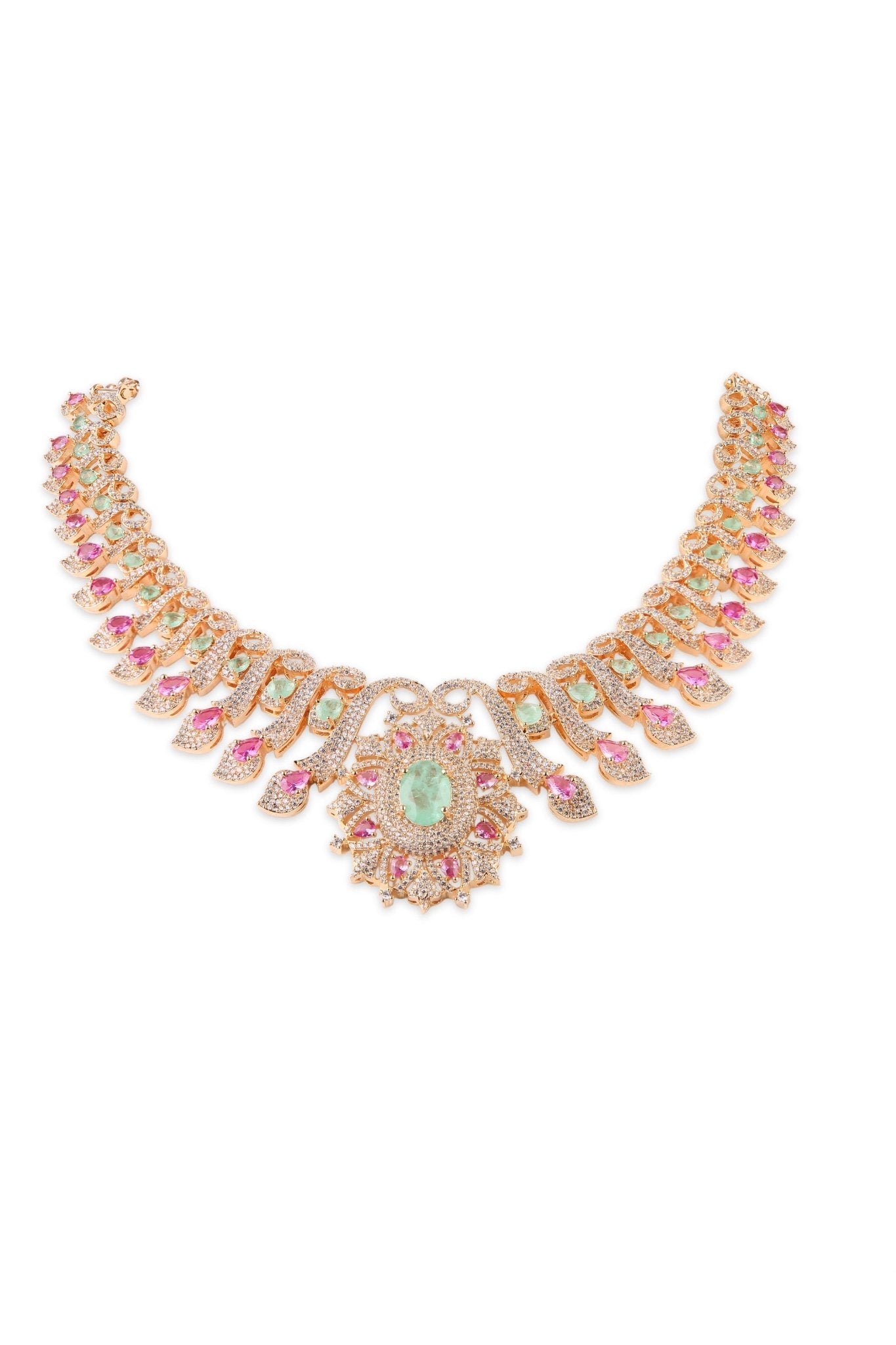 Cz Necklace 10575 - KRISHNA'S SWETA JEWELLERY