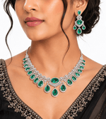 Cz Necklace 10638 - KRISHNA'S SWETA JEWELLERY