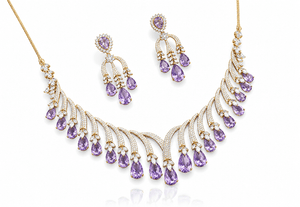 Cz Necklace 10640 - KRISHNA'S SWETA JEWELLERY