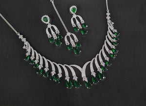 Cz Necklace 10640 - KRISHNA'S SWETA JEWELLERY