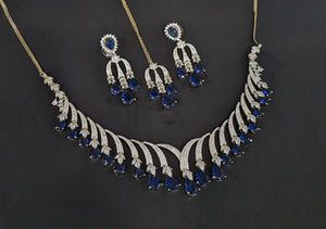 Cz Necklace 10640 - KRISHNA'S SWETA JEWELLERY