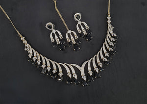 Cz Necklace 10640 - KRISHNA'S SWETA JEWELLERY