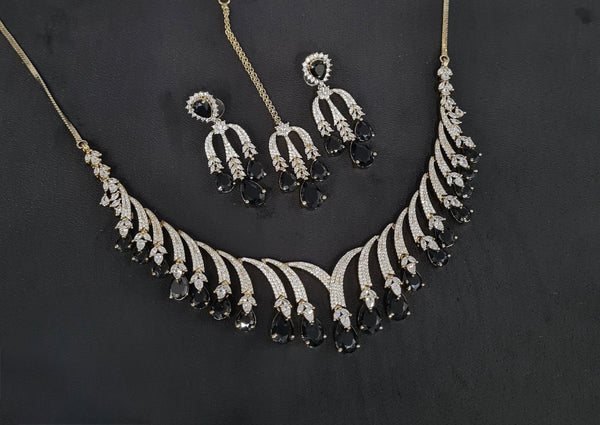 Cz Necklace 10640 - KRISHNA'S SWETA JEWELLERY