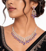 Cz Necklace 10640 - KRISHNA'S SWETA JEWELLERY