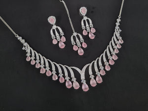 Cz Necklace 10640 - KRISHNA'S SWETA JEWELLERY