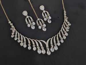Cz Necklace 10640 - KRISHNA'S SWETA JEWELLERY