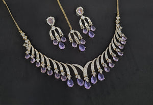 Cz Necklace 10640 - KRISHNA'S SWETA JEWELLERY
