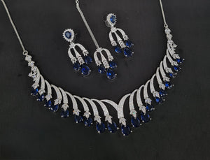 Cz Necklace 10640 - KRISHNA'S SWETA JEWELLERY