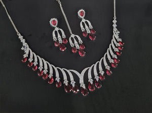 Cz Necklace 10640 - KRISHNA'S SWETA JEWELLERY