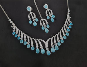 Cz Necklace 10640 - KRISHNA'S SWETA JEWELLERY
