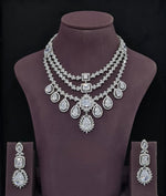 Cz Necklace 10971 - KRISHNA'S SWETA JEWELLERY
