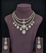 Cz Necklace 10971 - KRISHNA'S SWETA JEWELLERY