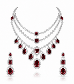 Cz Necklace 10971 - KRISHNA'S SWETA JEWELLERY