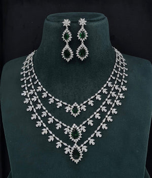 Cz Necklace 10972 - KRISHNA'S SWETA JEWELLERY