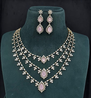 Cz Necklace 10972 - KRISHNA'S SWETA JEWELLERY