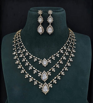 Cz Necklace 10972 - KRISHNA'S SWETA JEWELLERY