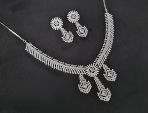Cz Necklace 10973 - KRISHNA'S SWETA JEWELLERY