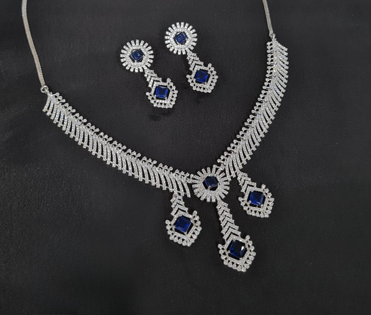 Cz Necklace 10973 - KRISHNA'S SWETA JEWELLERY
