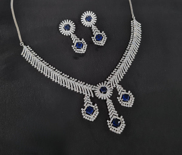 Cz Necklace 10973 - KRISHNA'S SWETA JEWELLERY