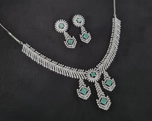 Cz Necklace 10973 - KRISHNA'S SWETA JEWELLERY