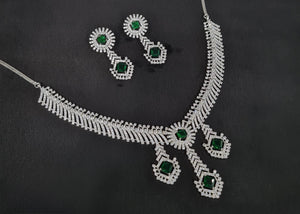 Cz Necklace 10973 - KRISHNA'S SWETA JEWELLERY