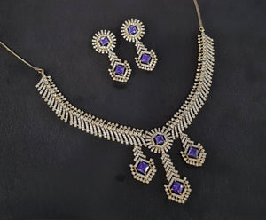 Cz Necklace 10973 - KRISHNA'S SWETA JEWELLERY