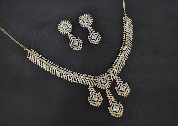 Cz Necklace 10973 - KRISHNA'S SWETA JEWELLERY