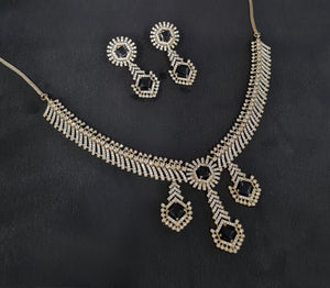 Cz Necklace 10973 - KRISHNA'S SWETA JEWELLERY