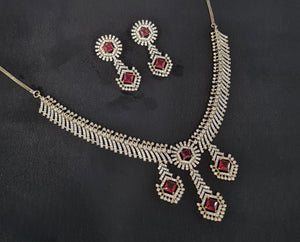 Cz Necklace 10973 - KRISHNA'S SWETA JEWELLERY