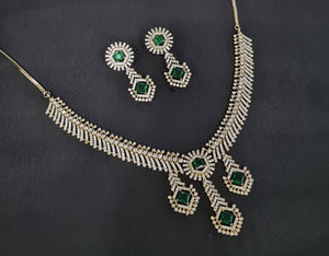 Cz Necklace 10973 - KRISHNA'S SWETA JEWELLERY