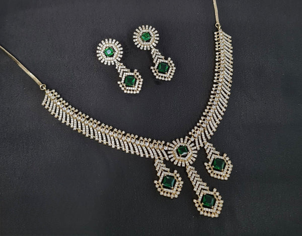 Cz Necklace 10973 - KRISHNA'S SWETA JEWELLERY