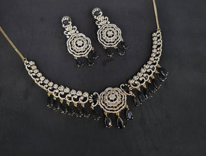 Cz Necklace 10974 - KRISHNA'S SWETA JEWELLERY