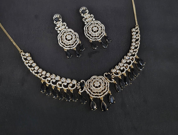 Cz Necklace 10974 - KRISHNA'S SWETA JEWELLERY