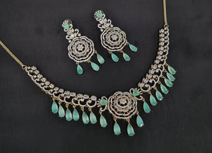 Cz Necklace 10974 - KRISHNA'S SWETA JEWELLERY