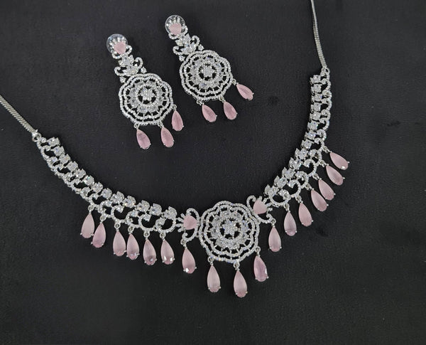 Cz Necklace 10974 - KRISHNA'S SWETA JEWELLERY