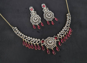 Cz Necklace 10974 - KRISHNA'S SWETA JEWELLERY